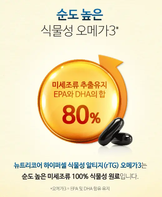 시니어 뇌 건강 영양제 추천 뉴트리코어 파이퍼셀 rTG 오메가3