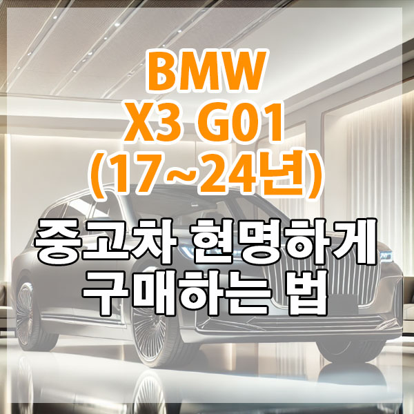 BMW X3 G01(17~24년) 중고차 현명하게 구매하는 법