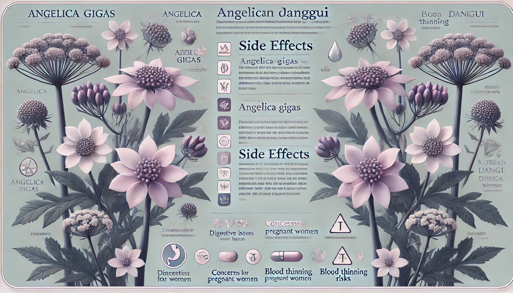 참당귀의 부작용 및 주의사항