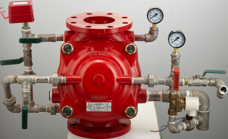 준비작동식 스프링클러 설비 (Pre-action Valve Sprinkler System), 솔레노이드밸브, Solenoid Valve, Pre-action Valve, PORV, Pressure Operated Relief Valve, 수동기동밸브, 슈퍼비죠리판넬