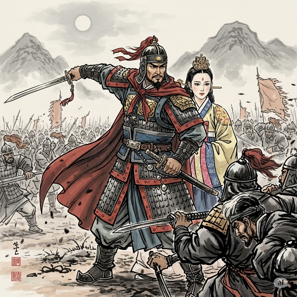 선덕여왕 지키는 김유신