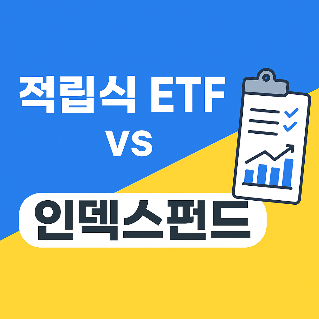 적립식 ETF vs 인덱스펀드 비교 (초보자용 2025 가이드)