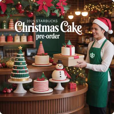 2025 스타벅스 크리스마스 홀케이크 사전예약 이미지
