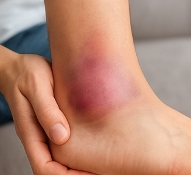 발목 접질렀을때