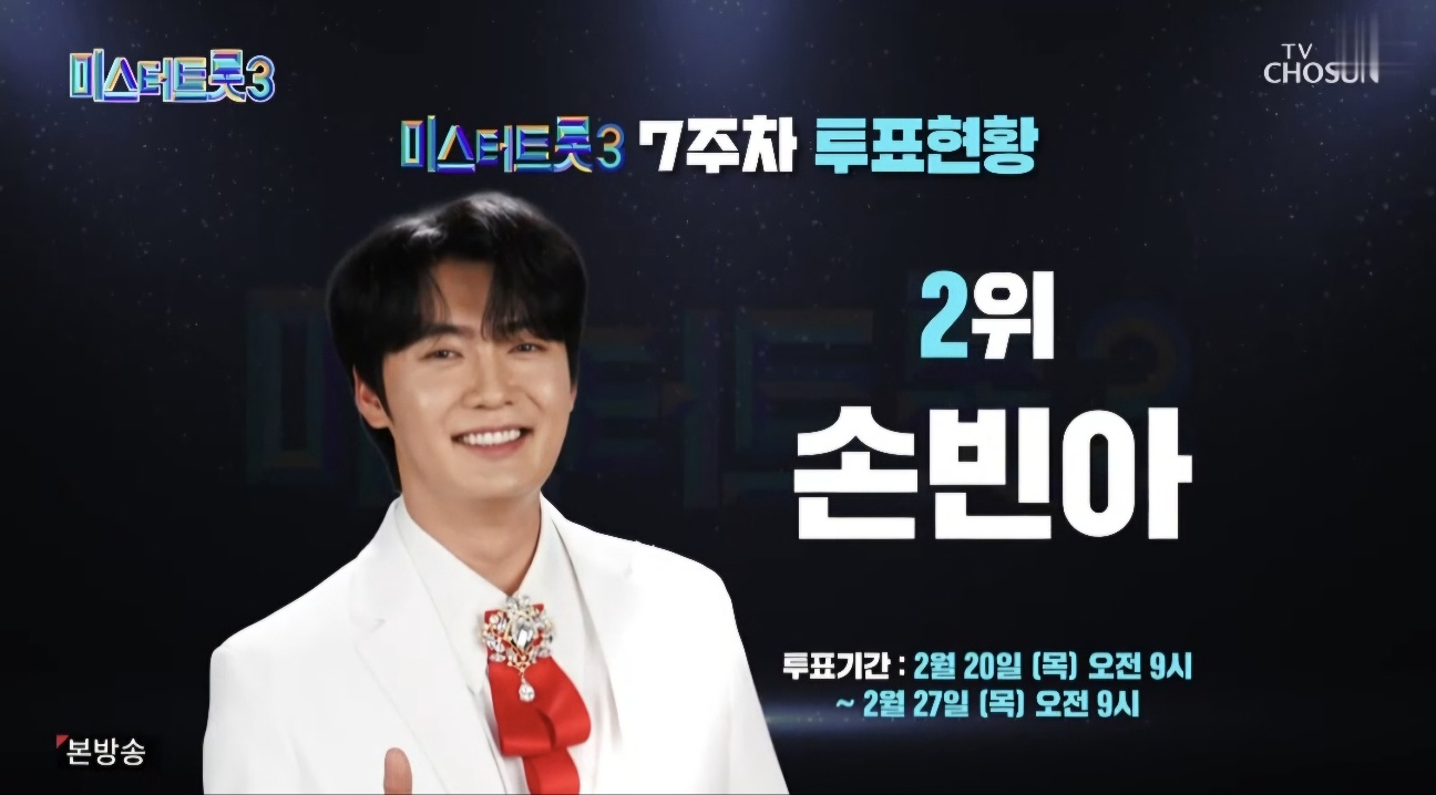 미스터트롯3 10회 7주차 대국민투표결과 순위