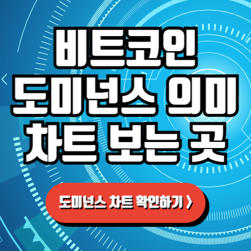 비트코인 도미넌스 의미, 차트 보는곳