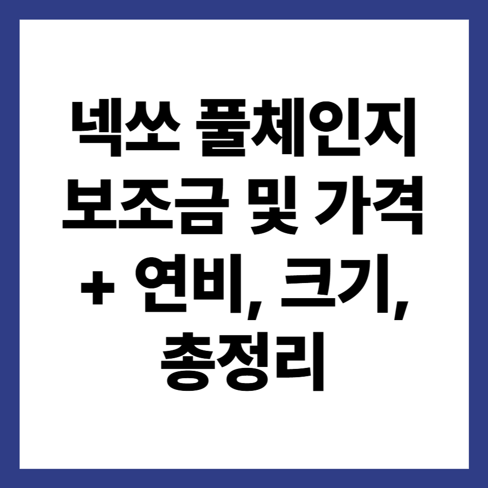 넥쏘 풀체인지 보조금 및 가격 (+ 연비, 크기, 총정리)