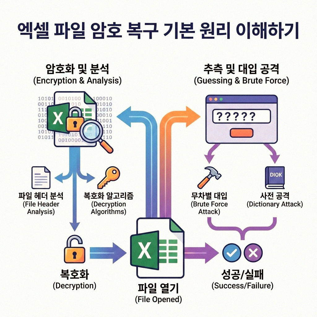 엑셀 파일 암호 잊어버렸을 때 복구하는 똑똑한 방법들