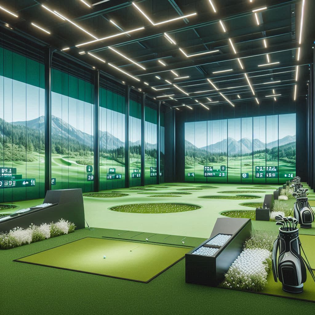 실내골프연습장 배경