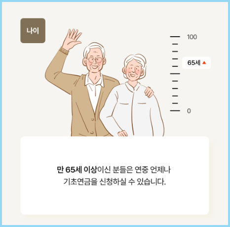 기초노령연금-수급자격