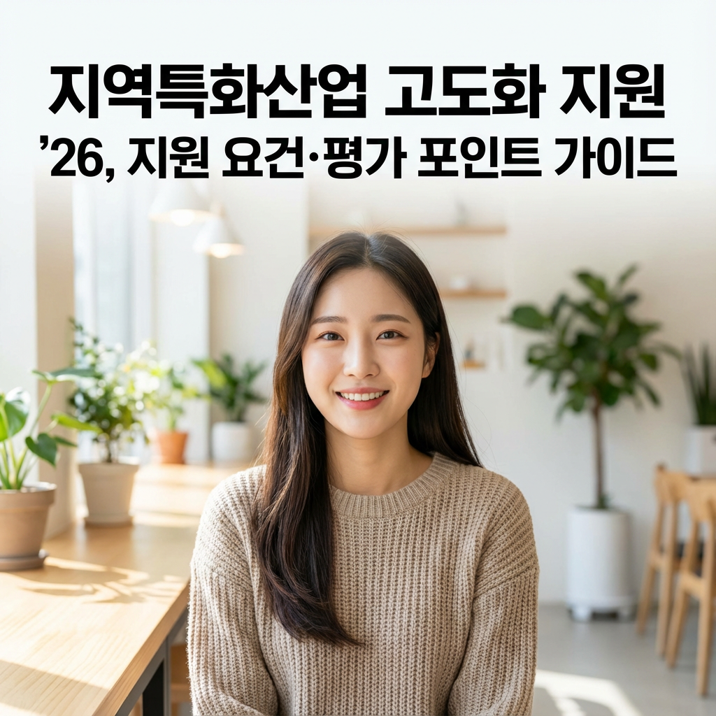 지역특화산업 고도화 지원 &rsquo;26 ｜ 지원 요건&middot;평가 포인트 가이드