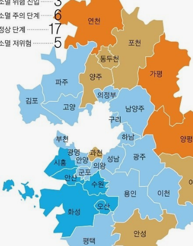 우리나라 인구 가장 적은 도시 TOP 10