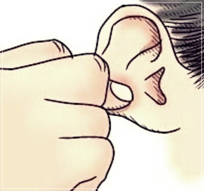 귀 먹먹할 때 지압법으로 해결하는 방법