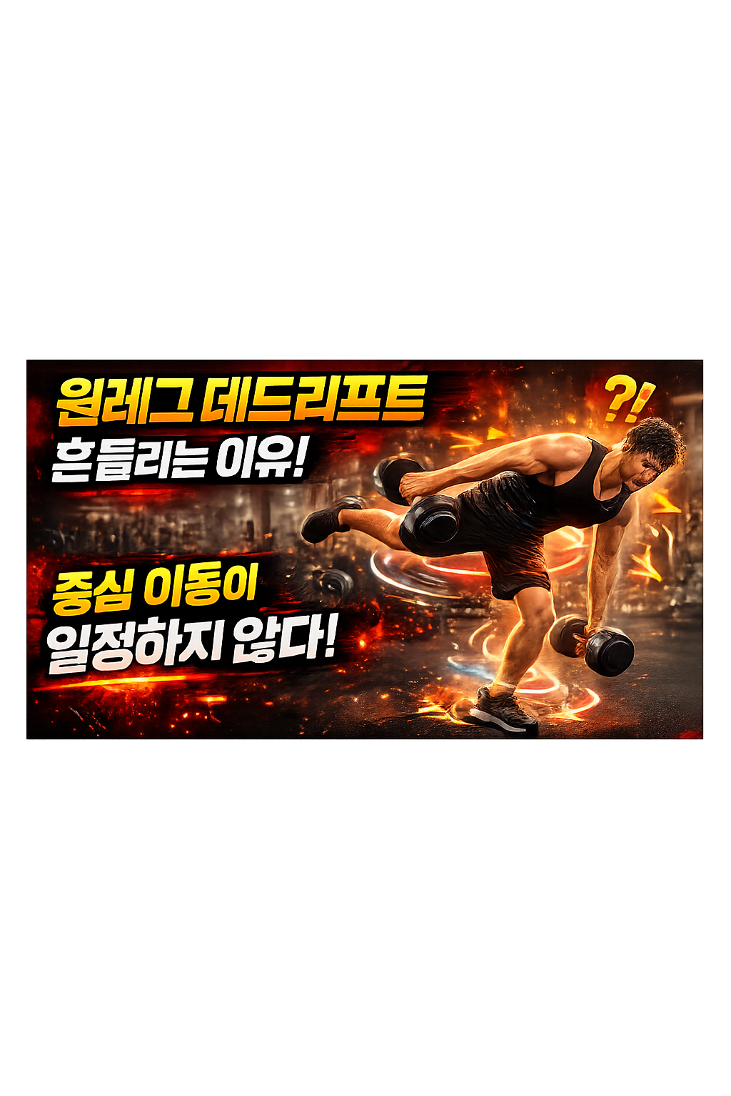 원레그 데드리프트 흔들리는 이유