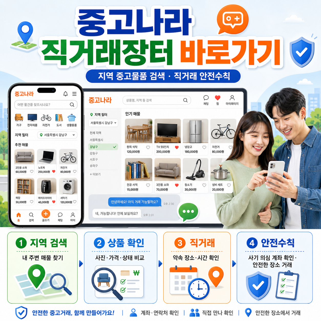 중고나라 직거래장터 바로가기｜지역 중고물품 검색&middot;직거래 안전수칙