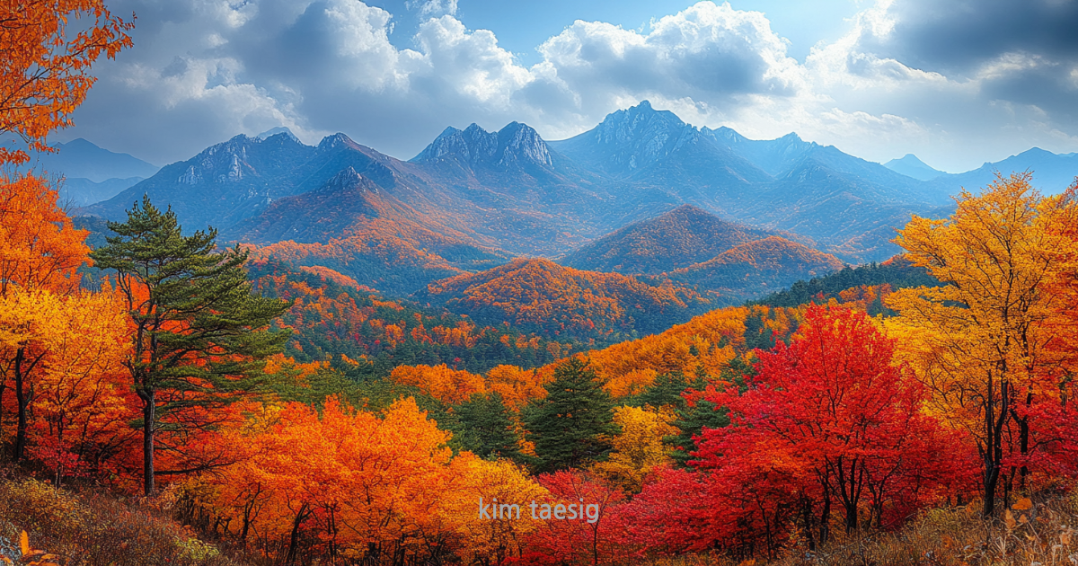 계룡산의 사계절