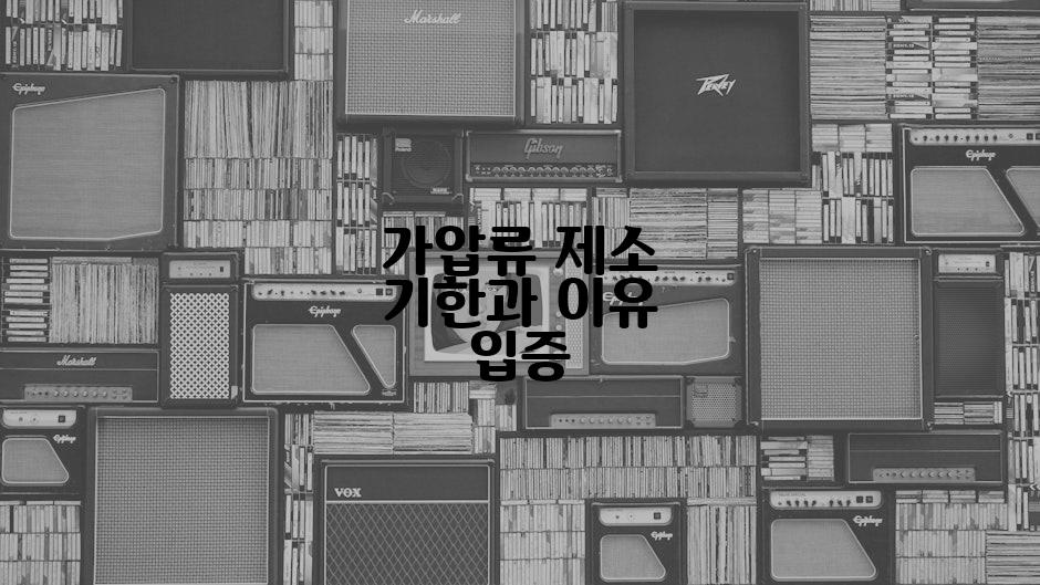 가압류 제소 기한과 이유 입증