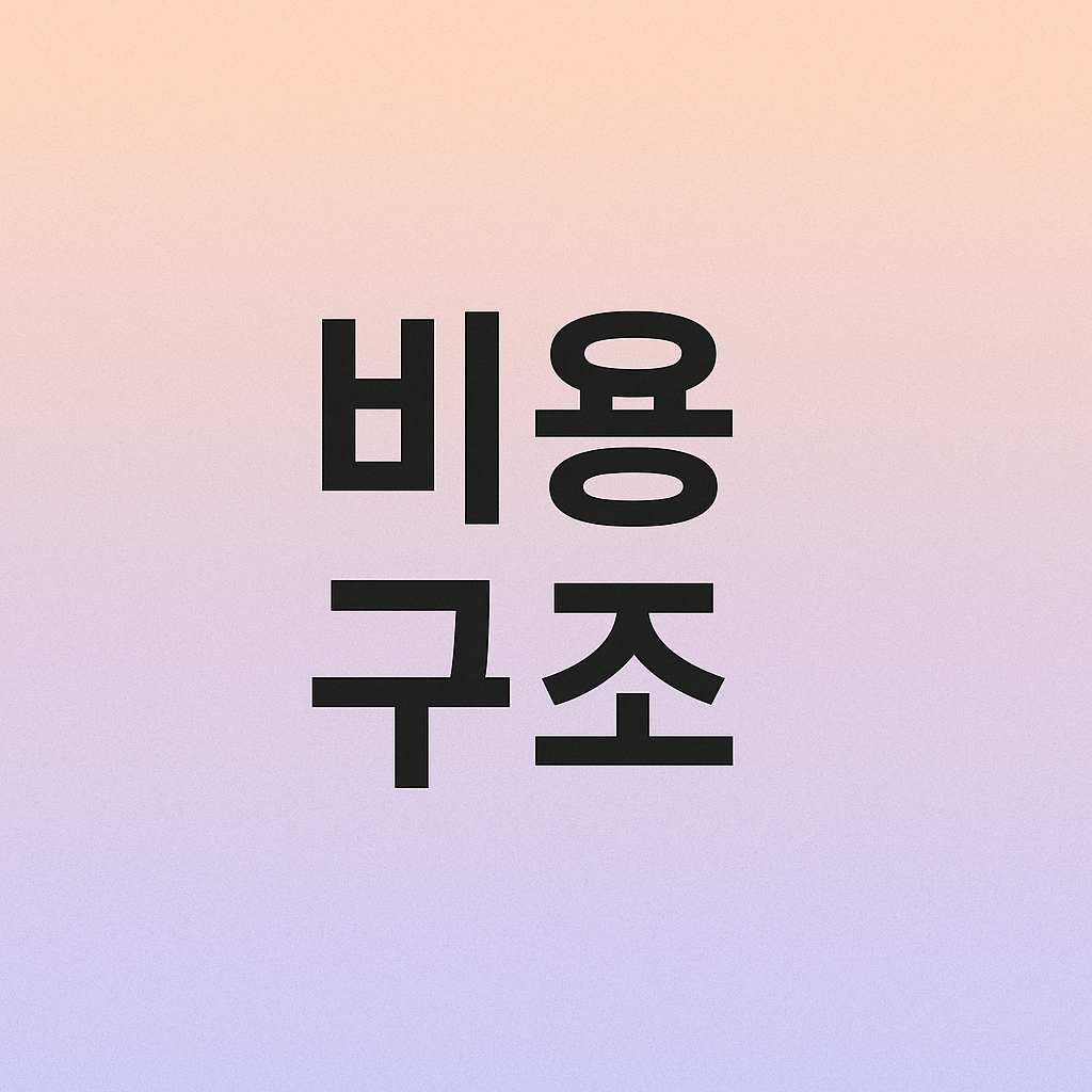 비용 구조(수수료·보증료)