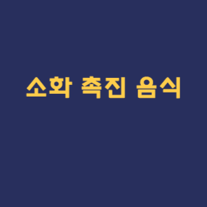 소화 촉진 음식