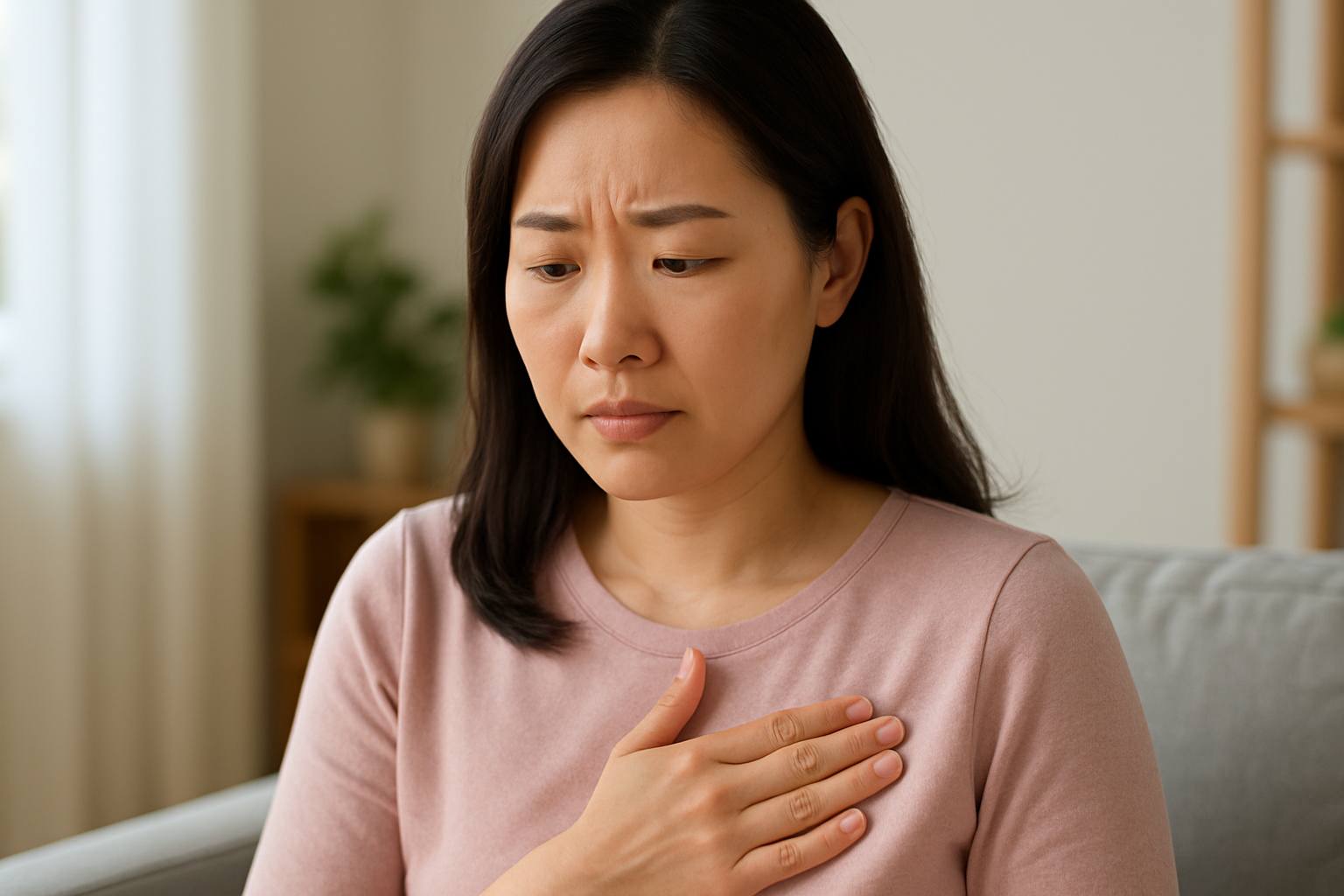 가슴이 콕콕찌르는 증상