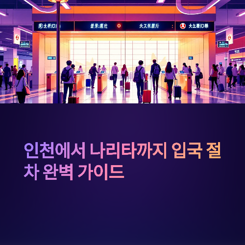 2025-인천에서 나리타 일본 입국 절차 Visit Japan 이용방법