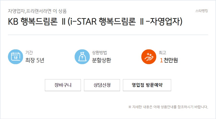 KB 행복드림론Ⅱ