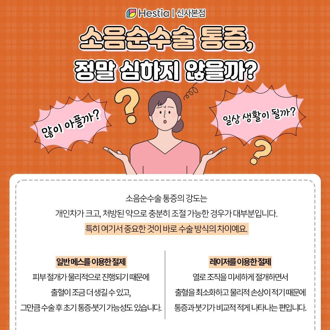 소음순수술통증, 정말 심하지 않을까?