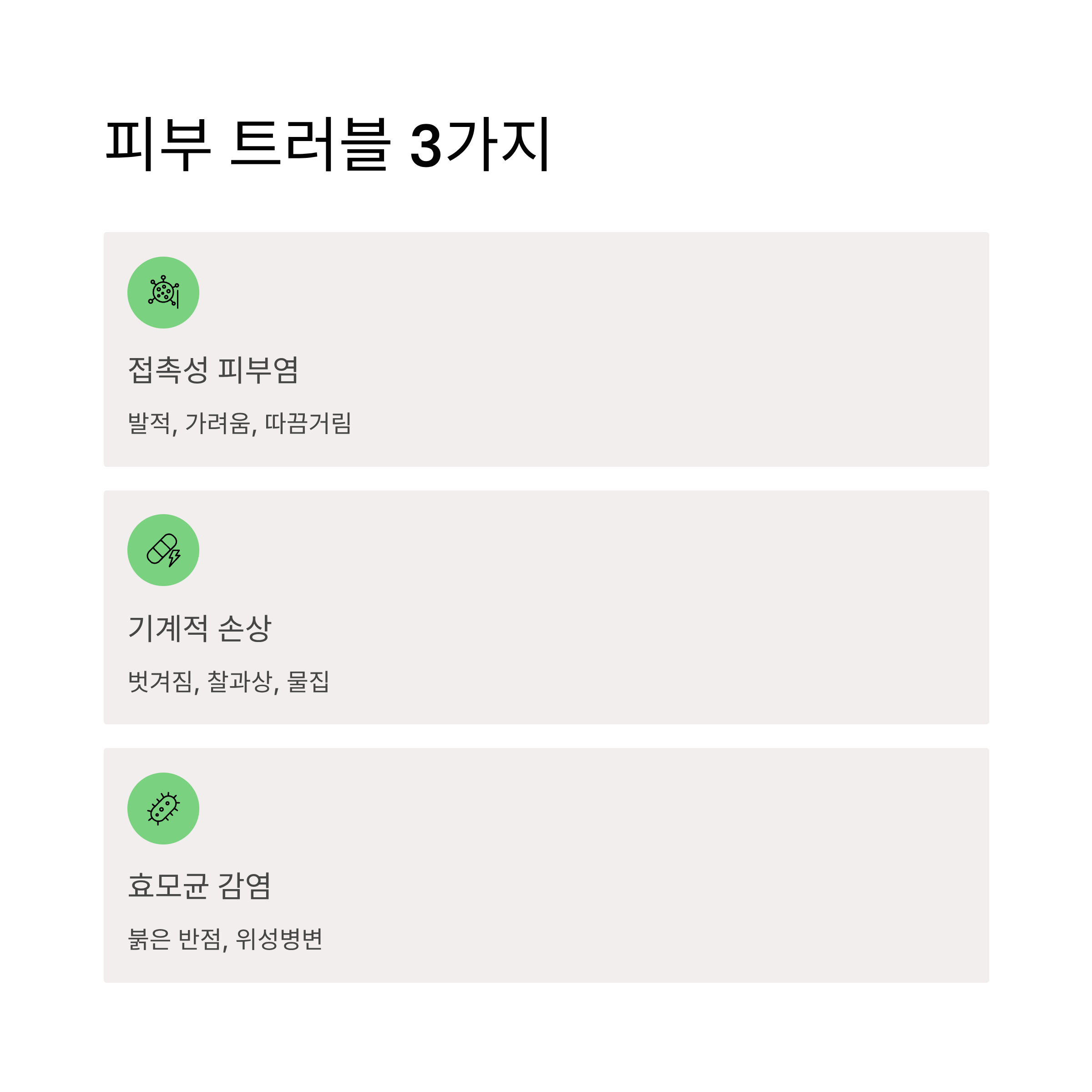 대장암 장루 인공항문 주변 피부 트러블 3가지