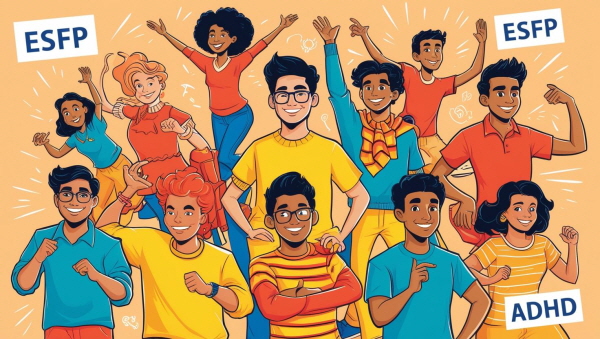 ESFP 자녀가 ADHD를 가졌을 때 보이는 일반적인 특징에 관한 그림