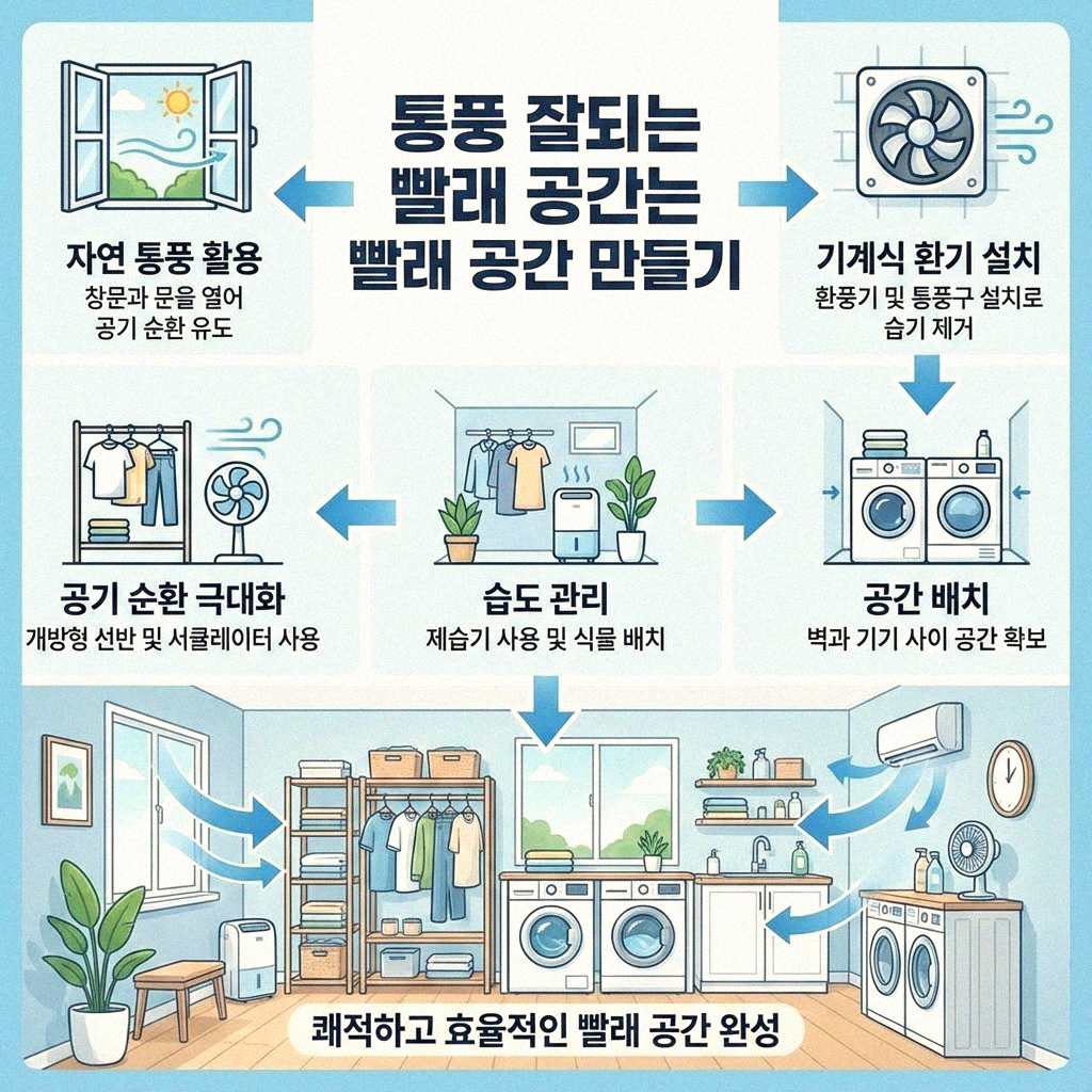 빨래 금방 말리는 마법 같은 환경 만들기