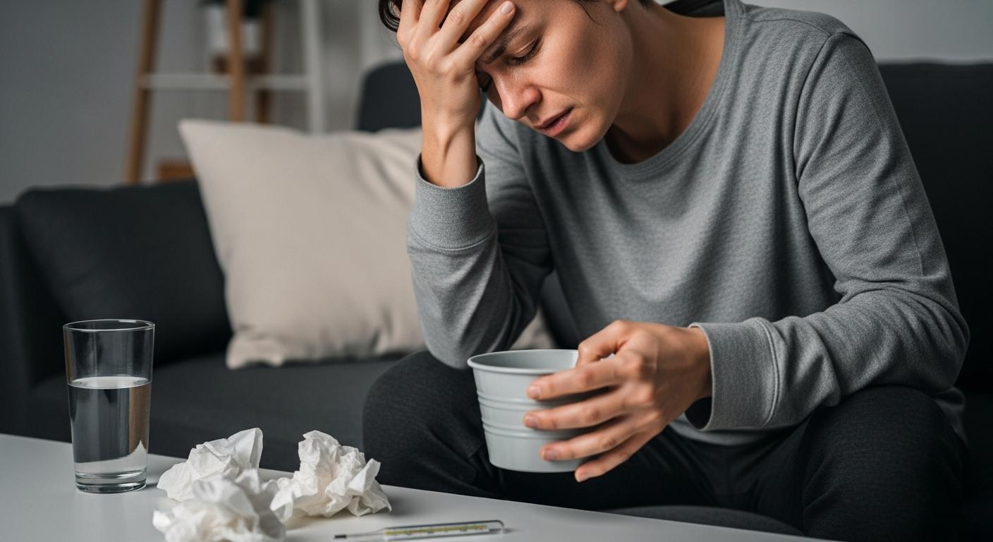 독감 증상 구토 두통