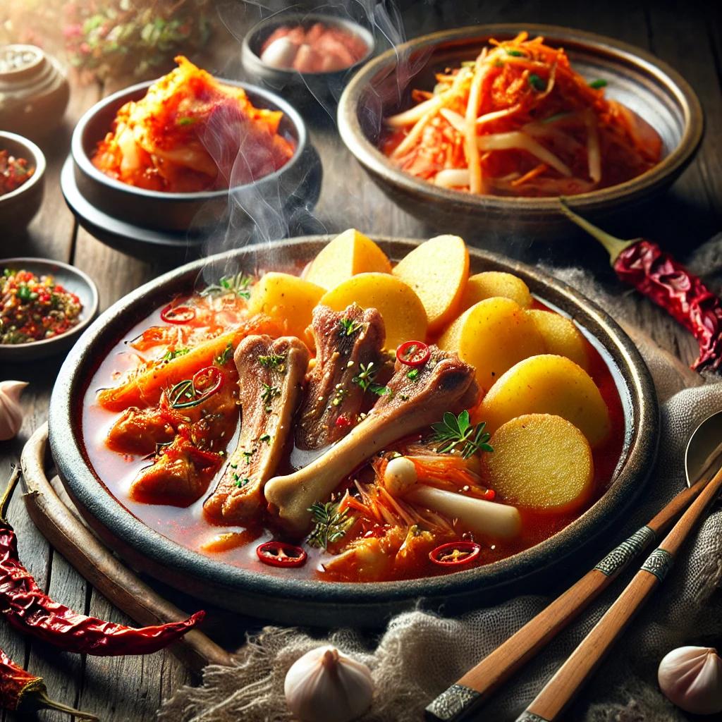 천안 만복이 파김치 감자탕