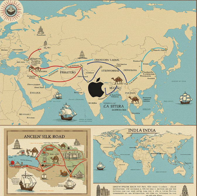 애플의 로드 개척 상상도-구글 제미나이 생성 이미지