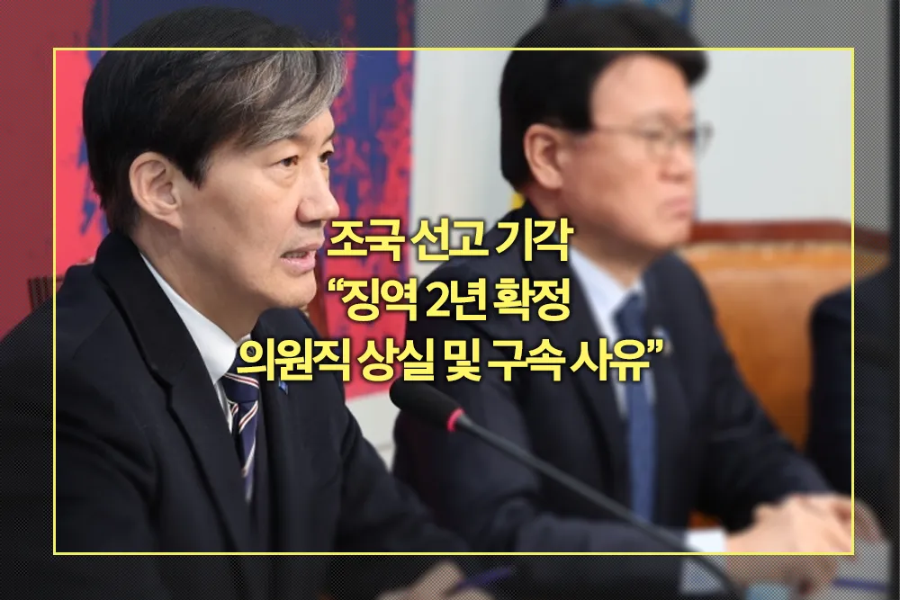 조국 선고 기각