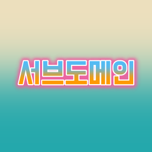 서브도메인 연결 방법