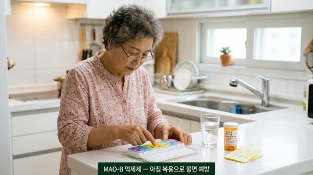 파킨슨병 MAO-B 억제제 COMT 억제제 복용