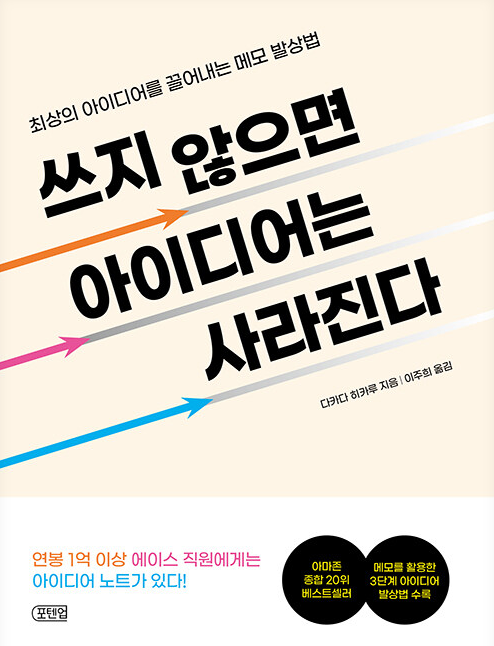 쓰지 않으면 아이디어는 사라진다 도서