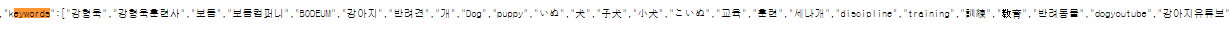 영상에-사용된-키워드-확인하기