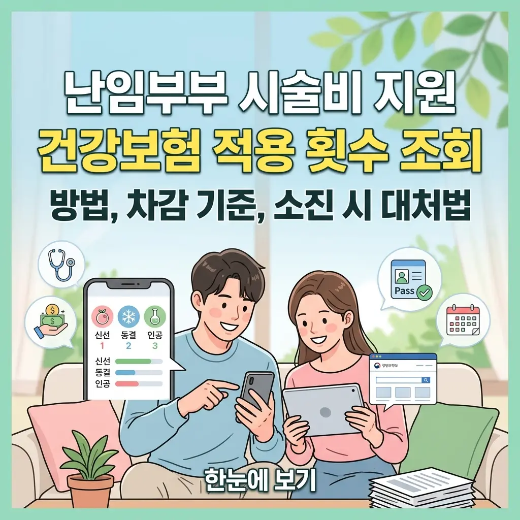 난임부부 시술비 지원 건강보험 적용 횟수 조회 방법 및 차감 기준 안내 썸네일