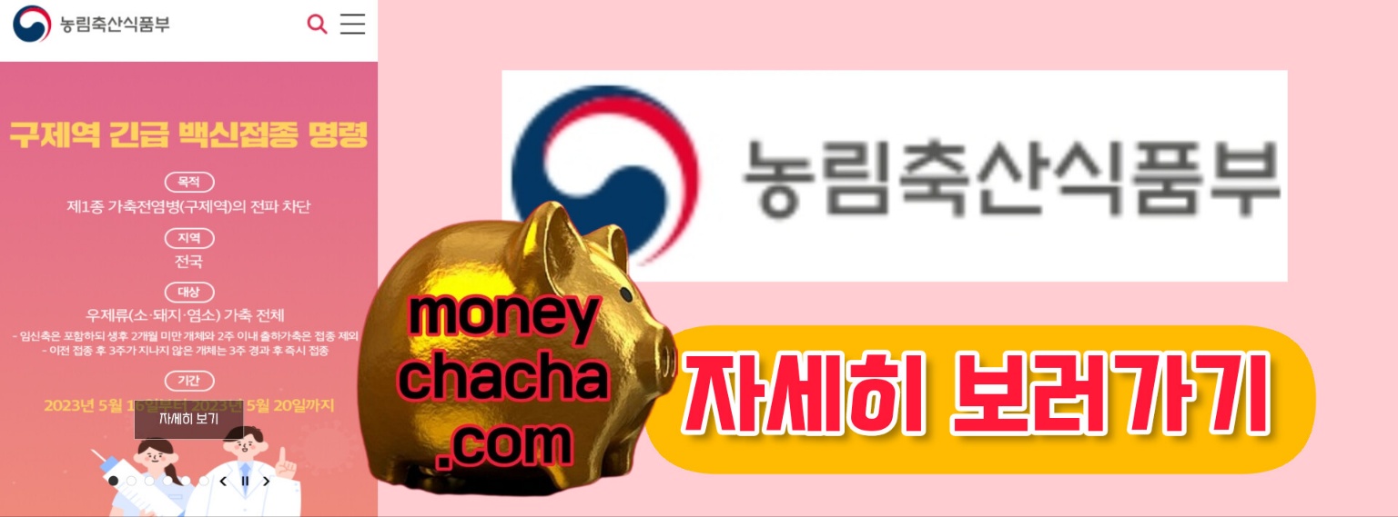 농림축산식품부-구제역 긴급 백신접종