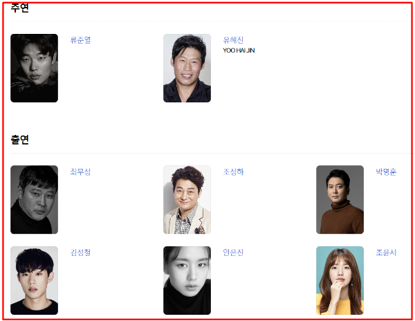 영화 올빼미 출연배우들