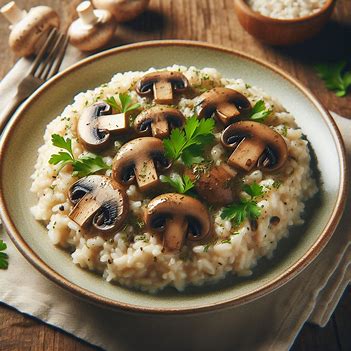 비건 버섯 리조또
