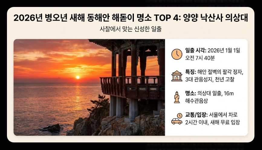 2026년 해돋이 명소 순위 TOP10