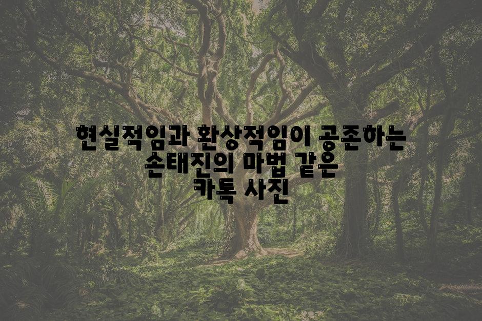 현실적임과 환상적임이 공존하는 손태진의 마법 같은 카톡 사진