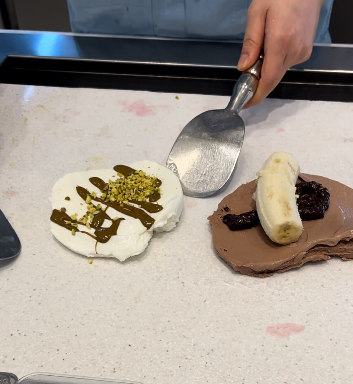 워크샵 바이 배스킨라빈스 철판 젤라또 피스타치오 허니요거트