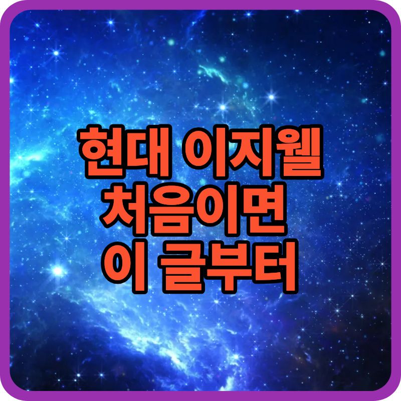 현대 이지웰이란? 임직원 복지몰 한눈에 정리