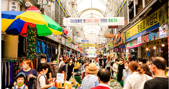 아리랑시장 모습