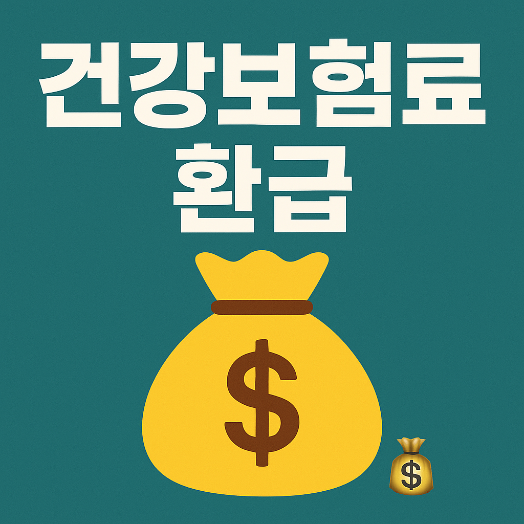 건강보험료 이중 납부 환급 대상 조건과 신청 절차