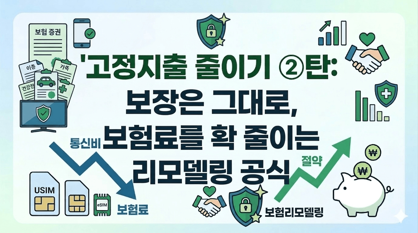 보장은 그대로, 보험료를 확 줄이는 리모델링 공식