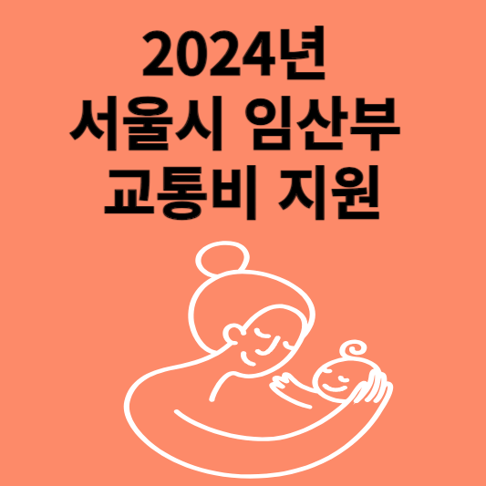 2024년 서울시 임산부 교통비